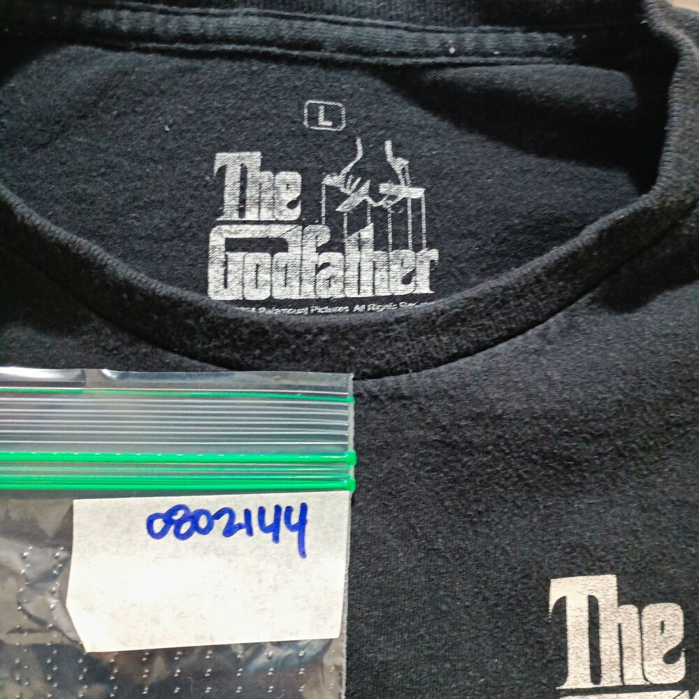 The Godfather Movie King Playing Card Graphic T-shirt Men Large Short Sleeve